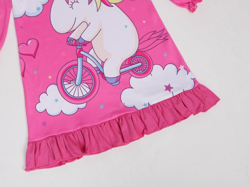 Chemise de nuit hiver licorne fille - Licorne