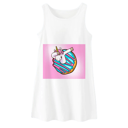 Chemise de nuit humoristique licorne