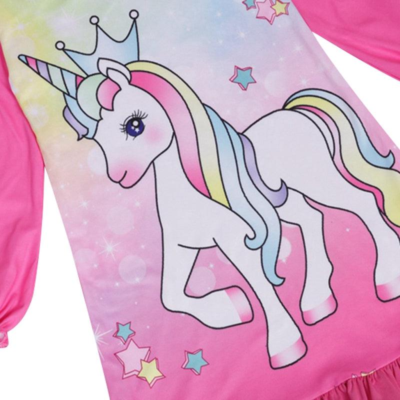 Chemise de nuit manches longues licorne - Licorne
