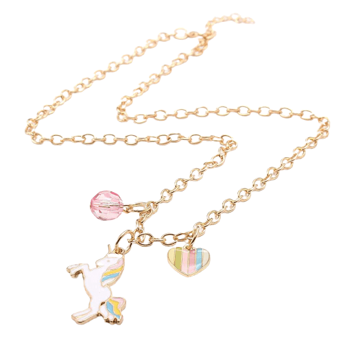 Collier et Bracelet Châine Avec Pendentif Licorne - Licorne