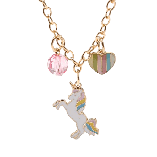 Collier et Bracelet Châine Avec Pendentif Licorne - Licorne