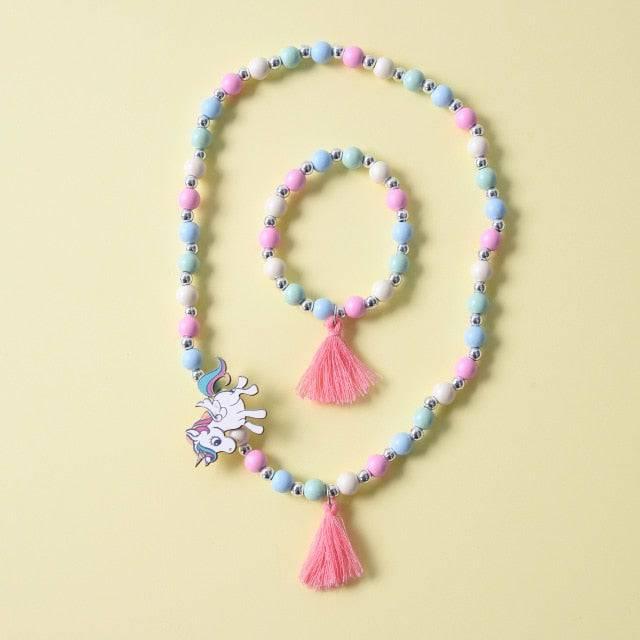 Collier et Bracelet Licorne Pour Fillette - Licorne