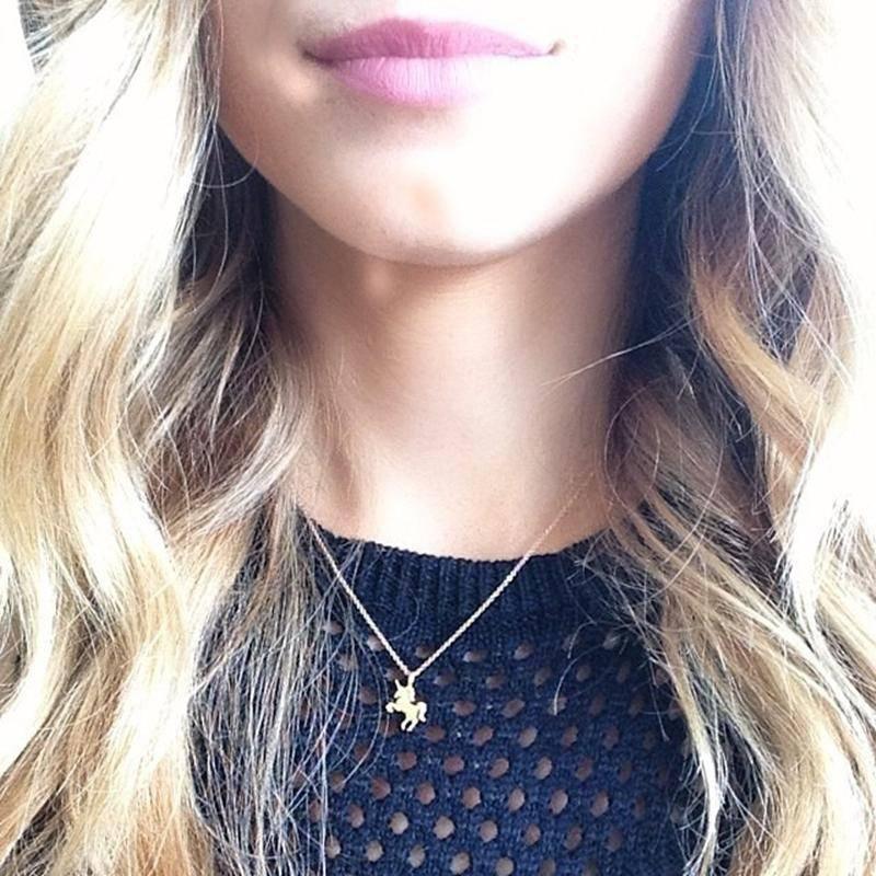 Collier Licorne Or - Une Licorne