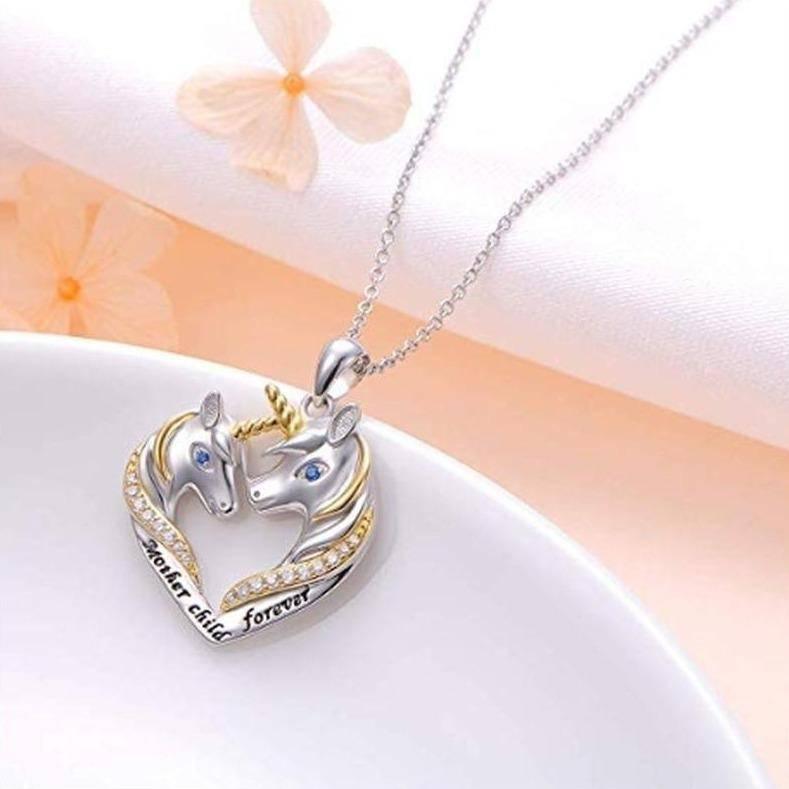 Collier Licorne<br> Coeur - Une Licorne