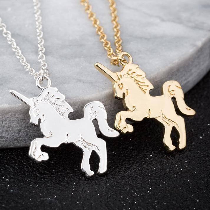 Collier Licorne<br> Pendentif Cheval - Une Licorne