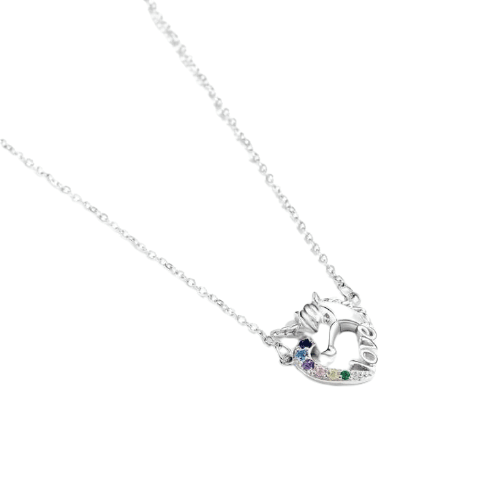 Collier Love et Boucles d'Oreilles Licorne - Licorne