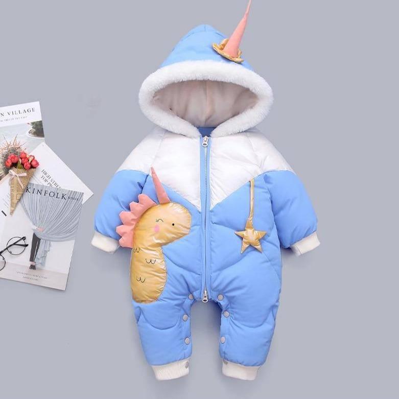 Combinaison Licorne Chaude pour Bébé - Une Licorne