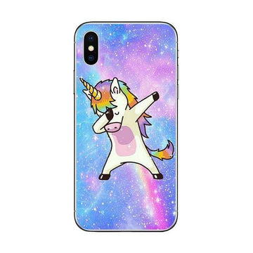 Coque Licorne qui Dab<br> iPhone - Une Licorne