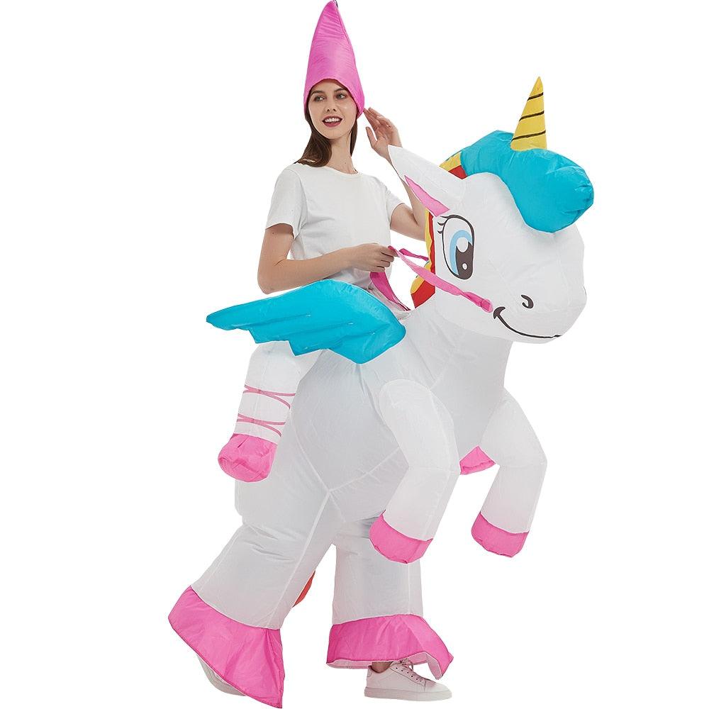 Costume licorne gonflable enfant et adulte - Licorne