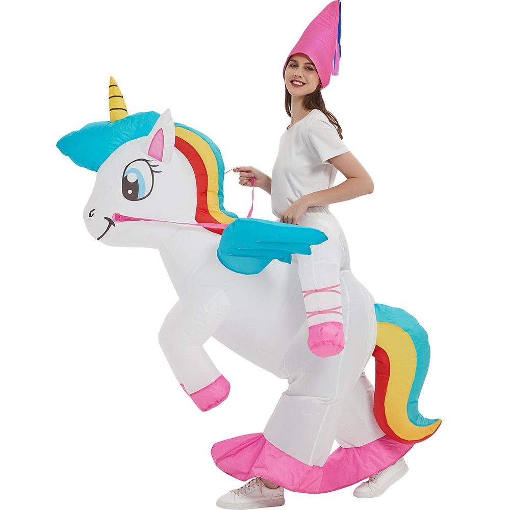 Costume licorne gonflable enfant et adulte - Licorne