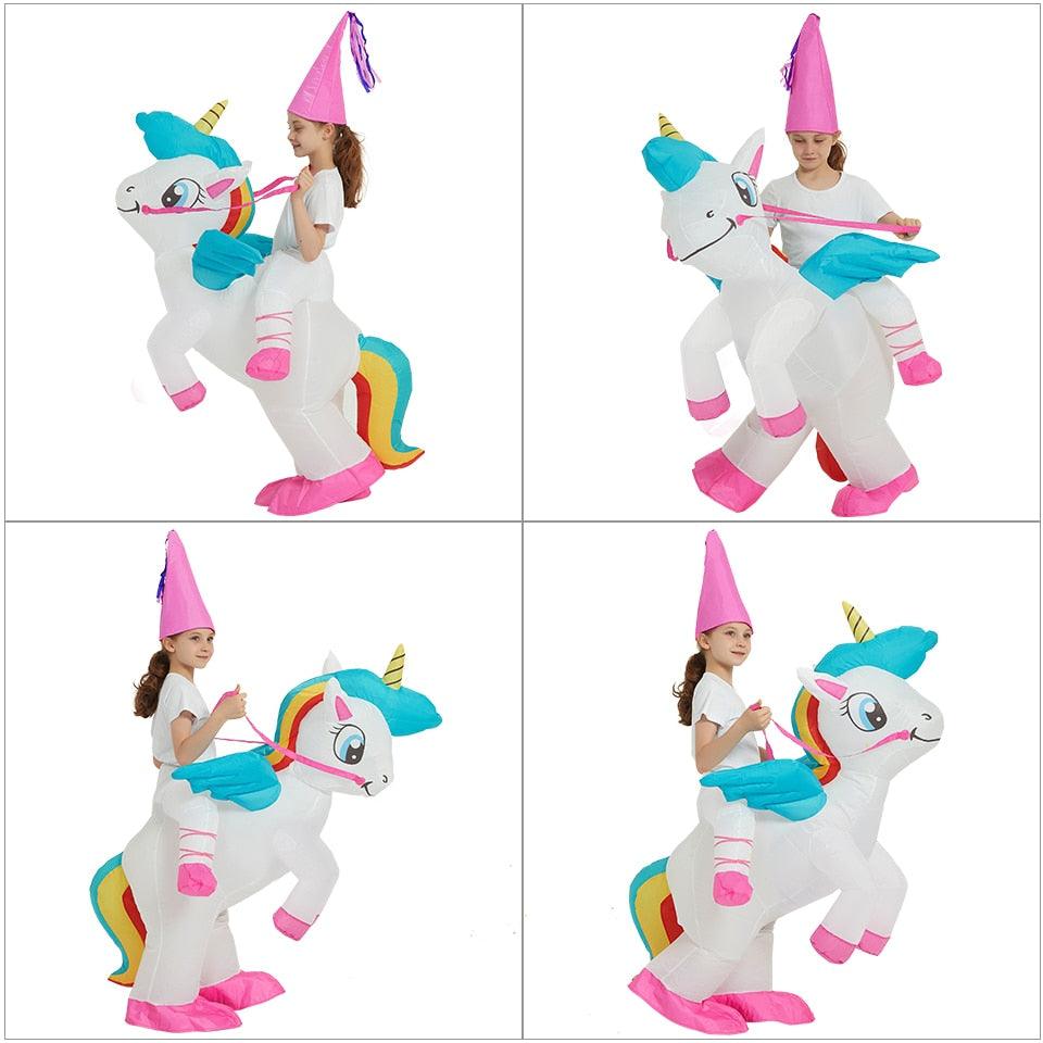 Costume licorne gonflable enfant et adulte - Licorne