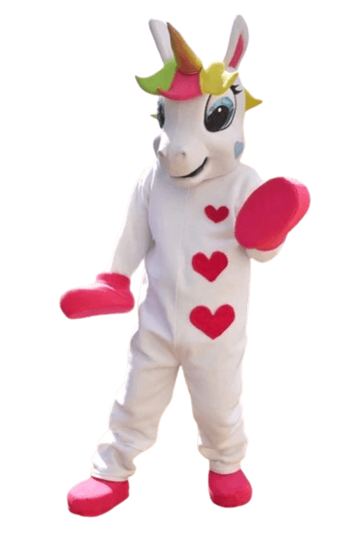 Costume licorne peluche géante