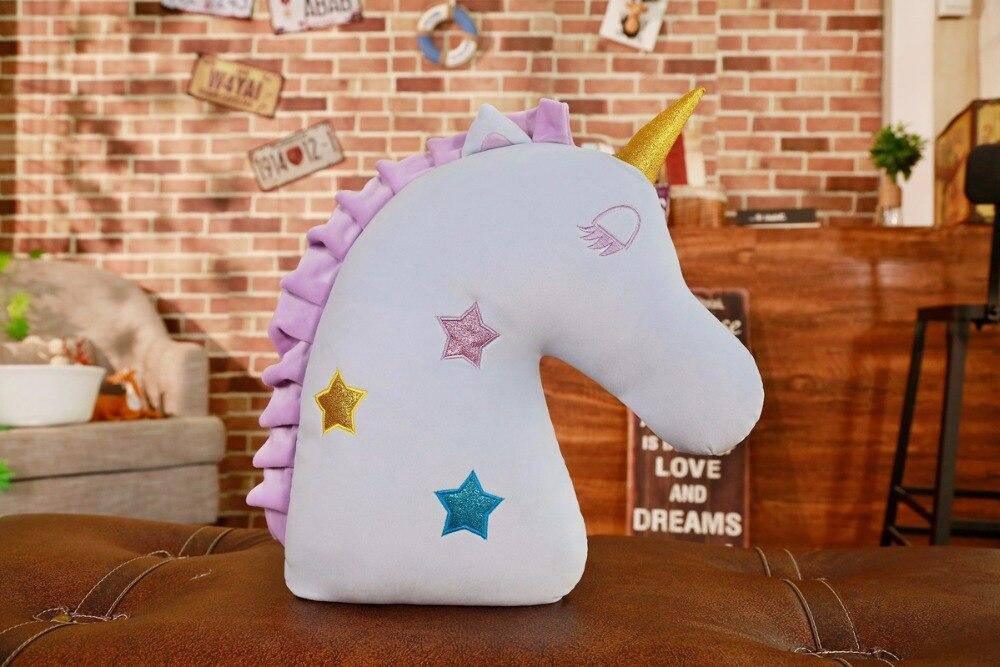 Coussin Tête de Licorne - Une Licorne