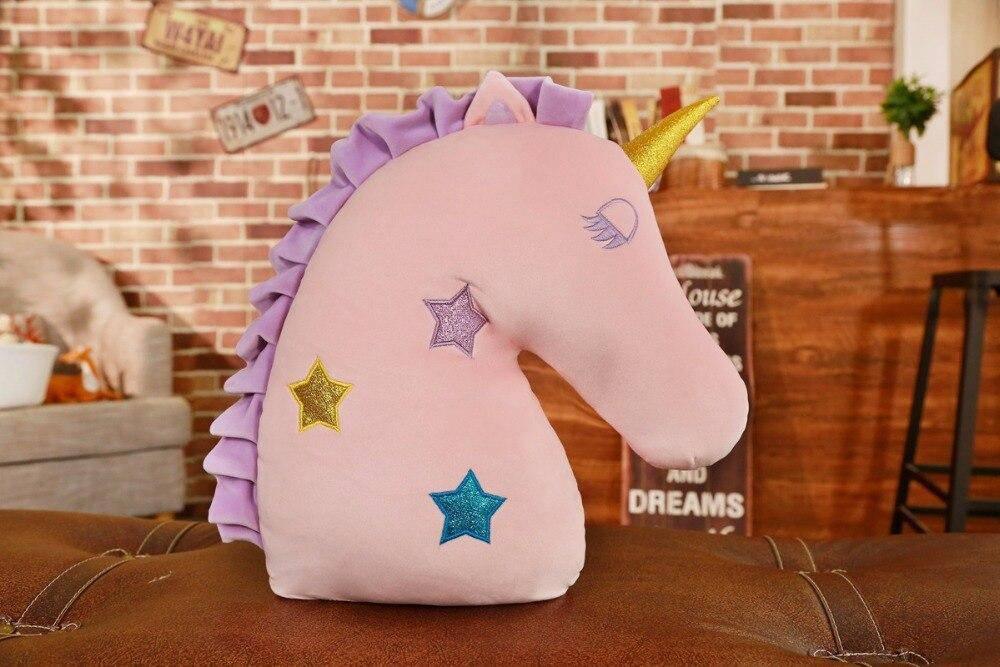 Coussin Tête de Licorne - Une Licorne
