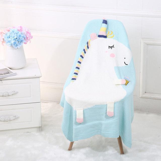 Couverture Licorne Tricot - Une Licorne