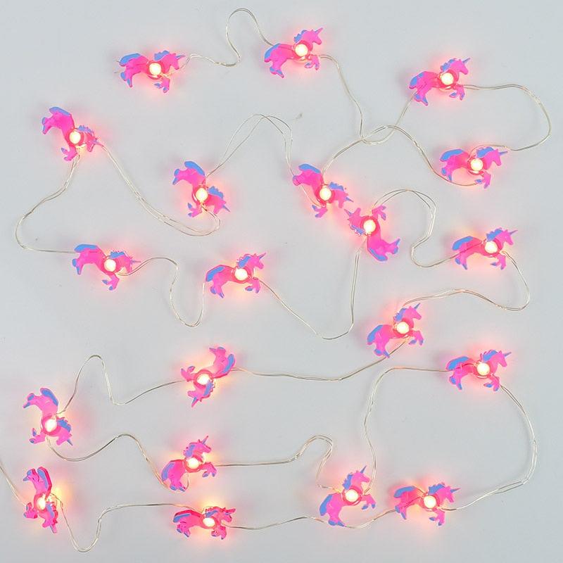 Décoration licorne guirlande lumineuse - Licorne