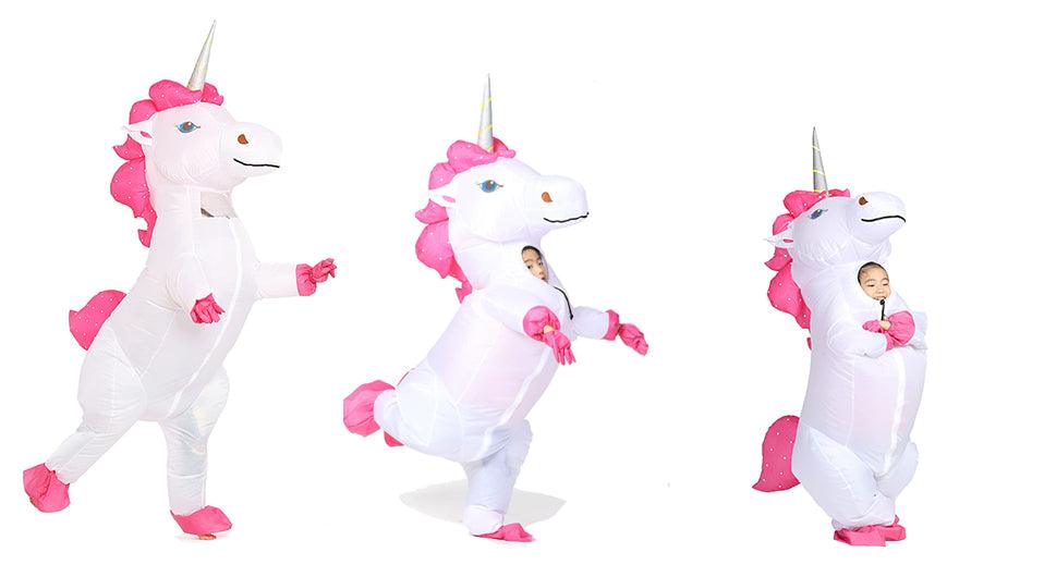 Déguisement licorne gonflable corne argentée - Licorne