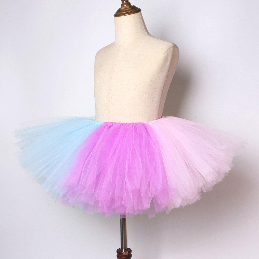 Déguisement licorne tricolore fille 