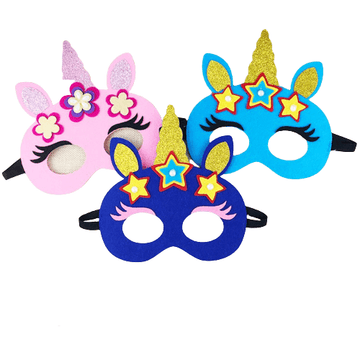 Demi-masque licorne
