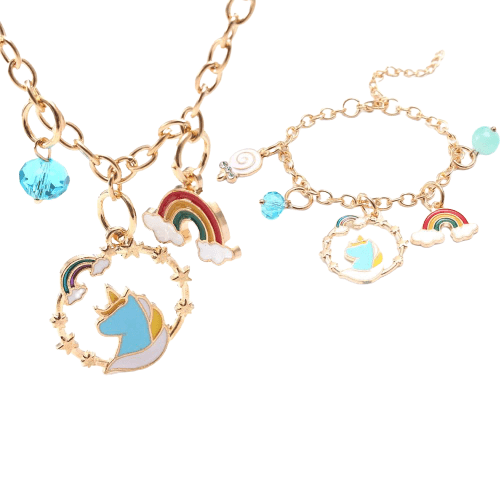 Ensemble Bijoux Licorne Kawaii - Licorne