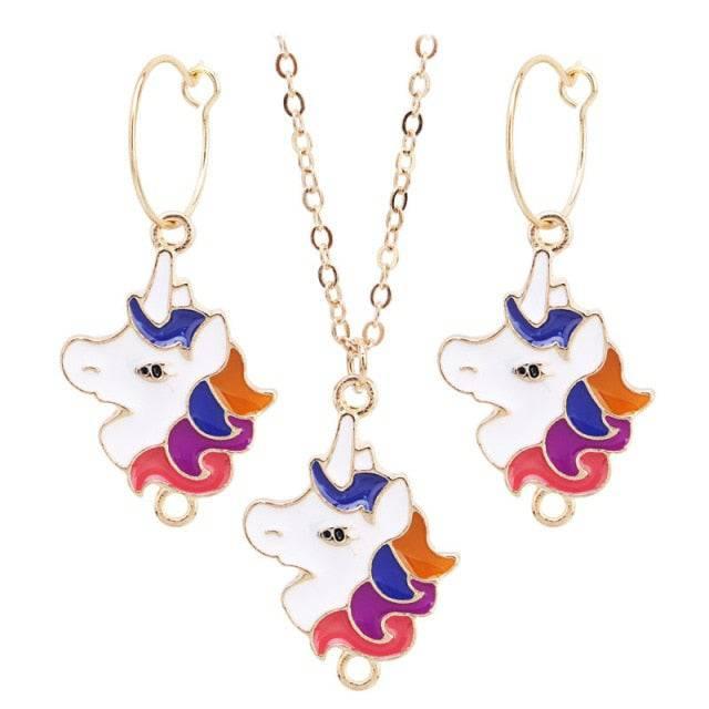 Ensemble Bijoux Tête Licorne - Licorne