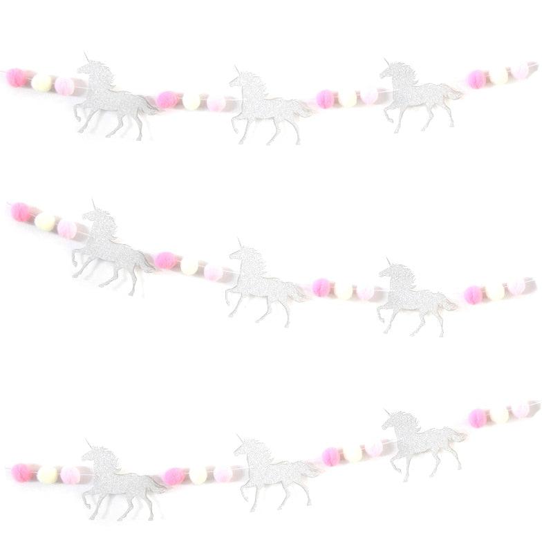 Ensemble de guirlandes de fête licornes