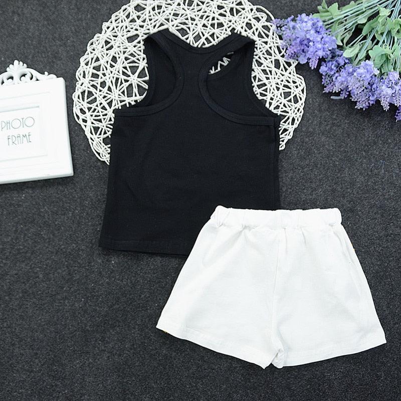 Ensemble Licorne Débardeur & Short Fille - Licorne