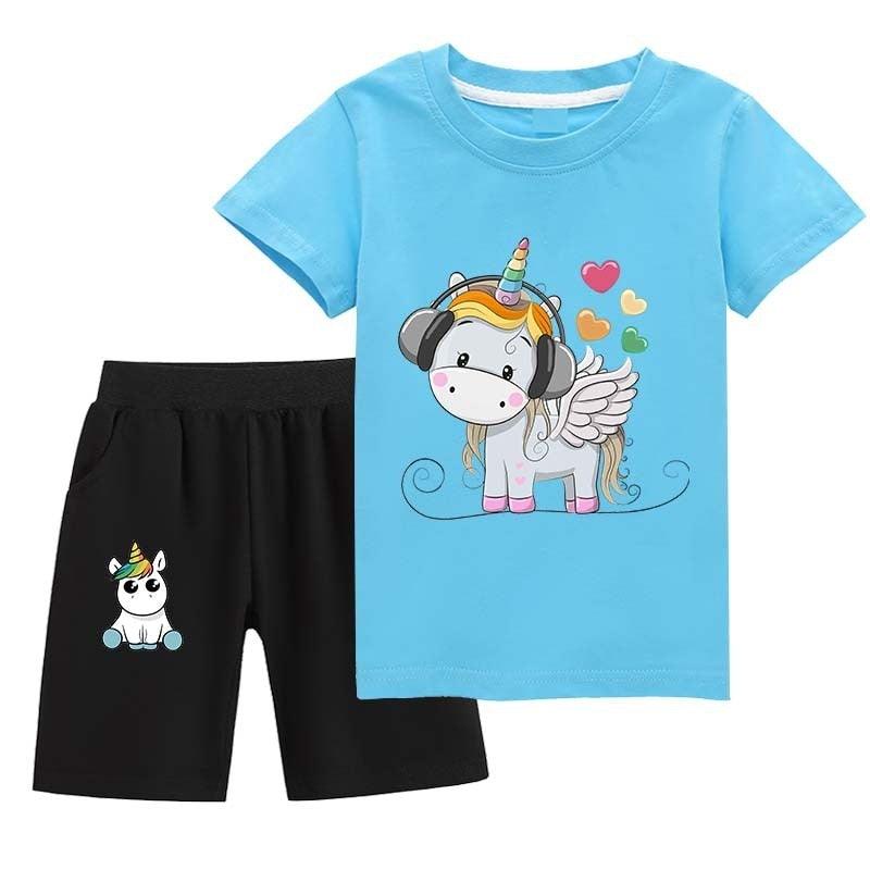 Ensemble licorne été enfants