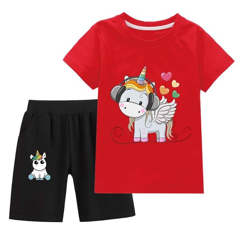 Ensemble sport licorne pour enfants