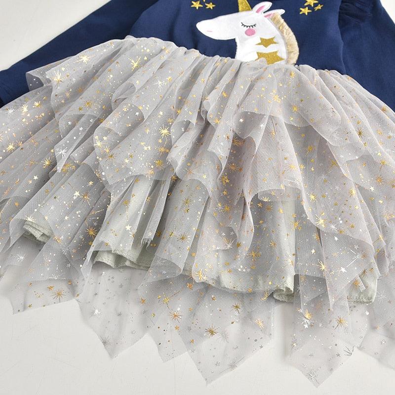 Ensemble Licorne Robe Tutu & Collant Fille - Licorne