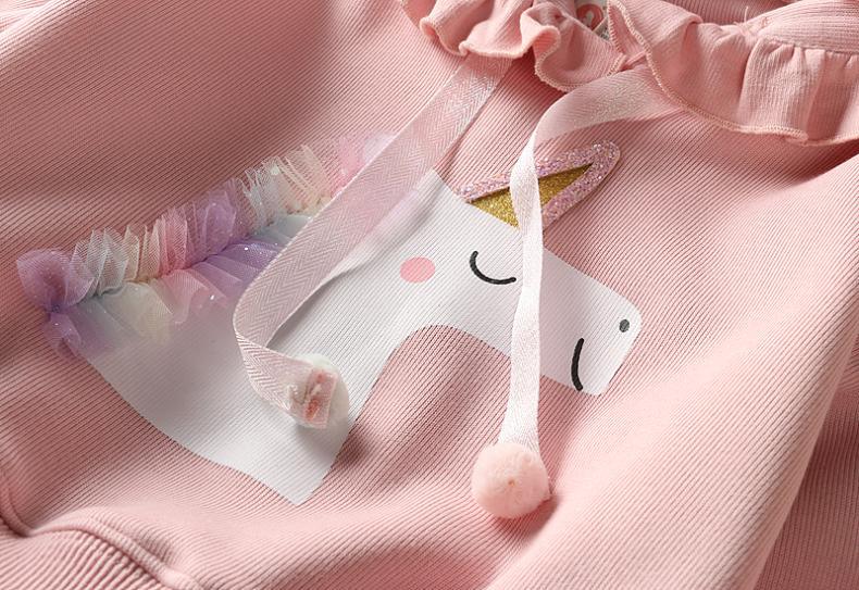 Ensemble Licorne Sweat à Capuche et Tutu Pour Fille - Licorne