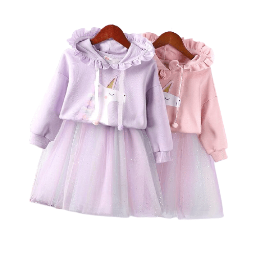 Ensemble Licorne Sweat et Jupe - Une Licorne