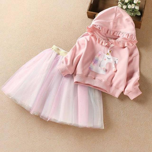 Ensemble Licorne Sweat et Jupe - Une Licorne