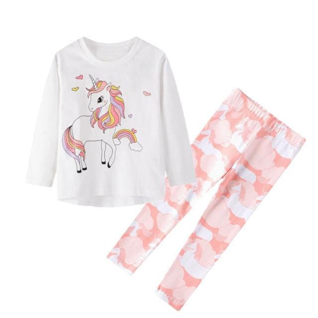 Ensemble Licorne T-shirt & Pantalon Fille - Licorne