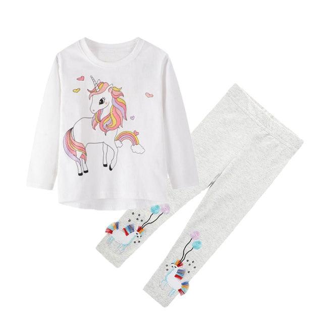 Ensemble Licorne T-shirt & Pantalon Fille - Licorne