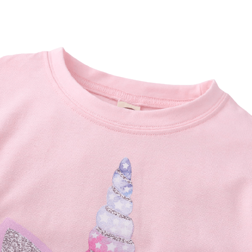 Ensemble Survêtement Licorne Rose Fille - Licorne