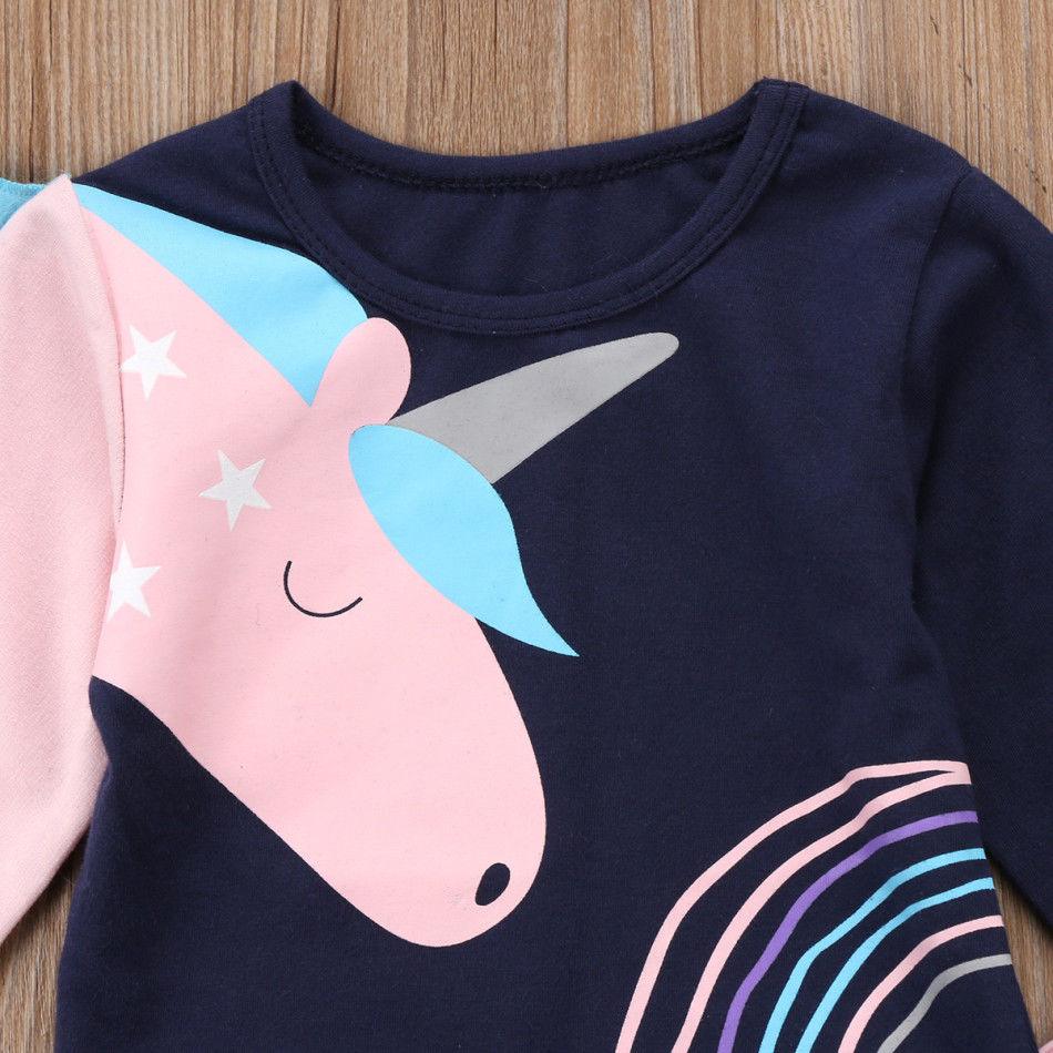 Ensemble Sweat Licorne 3D et Jogging Fille - Licorne
