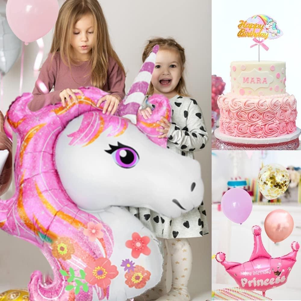 Guirlande ballons macarons licorne princesse - Licorne