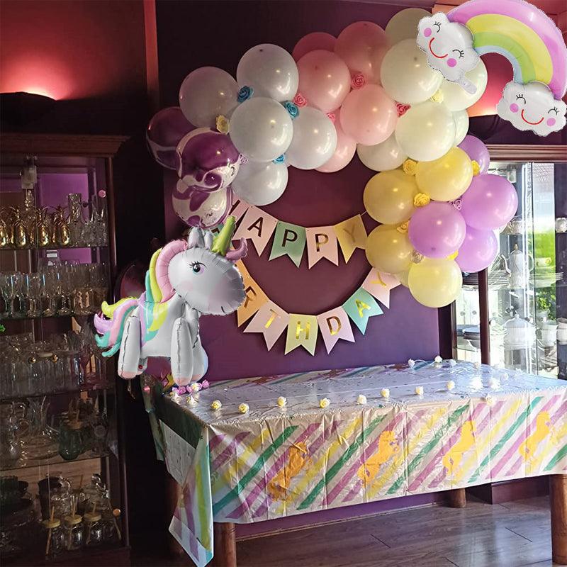 Guirlande de ballons licorne & arc-en-ciel - Licorne