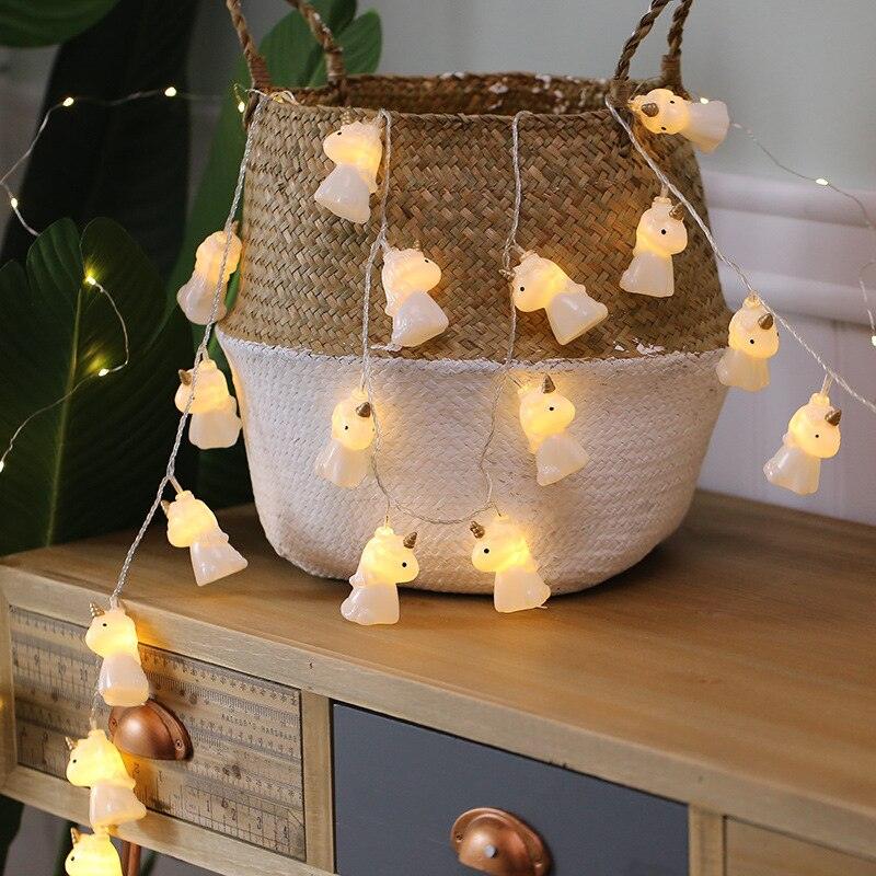 Guirlande licorne 3D lumineuse - Licorne