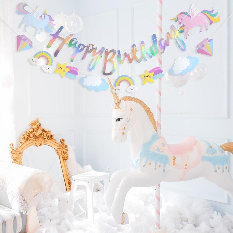 Guirlande licorne en papier - Licorne