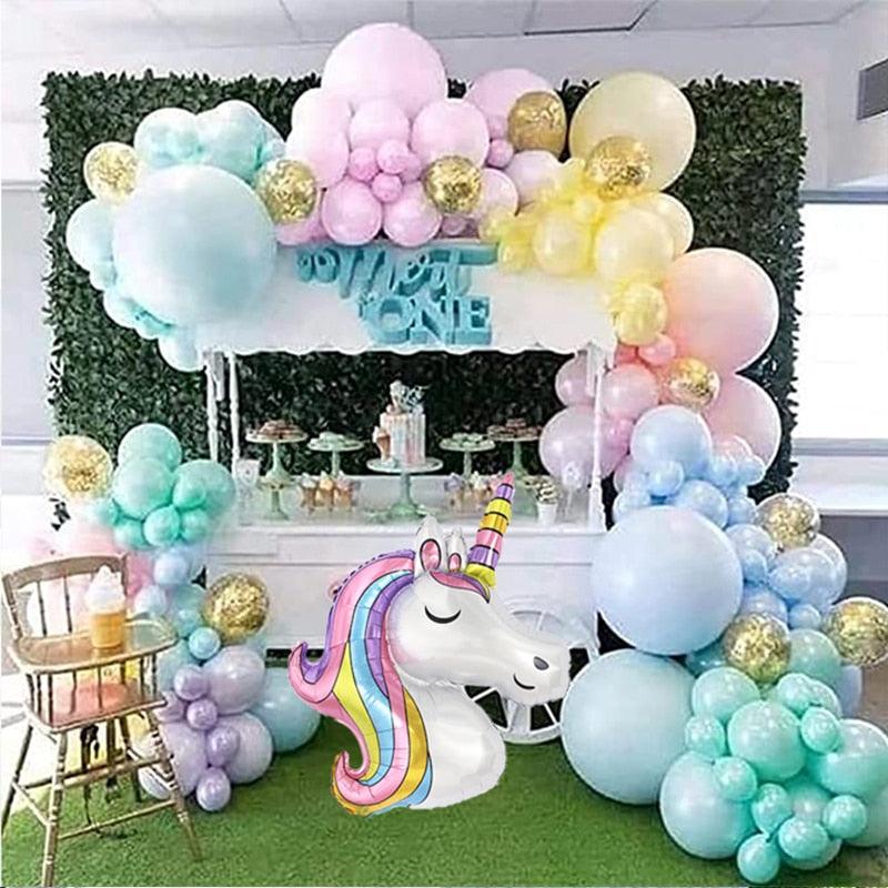Guirlande licorne gonflable & ballons décoration mariage - Licorne