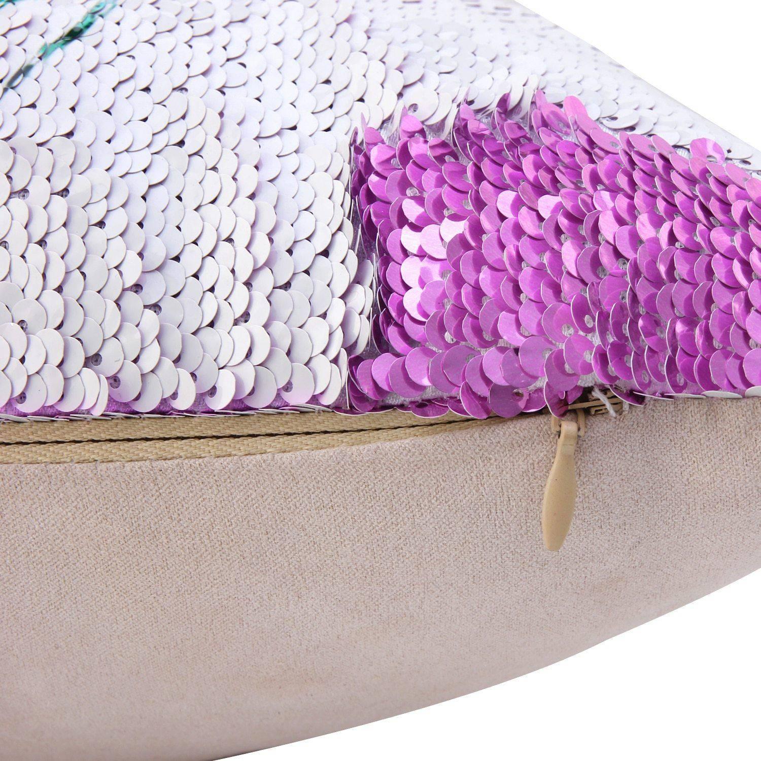 Housse de Coussin<br> Licorne Paillettes Réversibles - Une Licorne