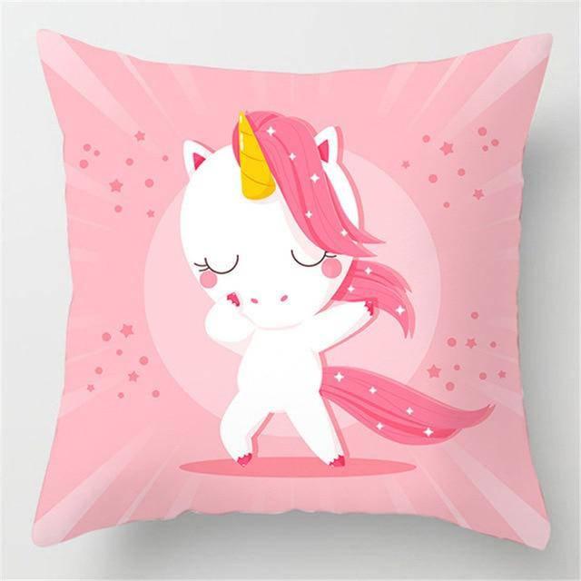 Housse de Coussin<br> Licorne qui Dab - Une Licorne