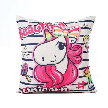 Housse de Coussin<br> Licorne Rigolo - Une Licorne