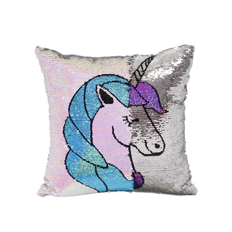 Housse de Coussin<br> Licorne Sequin - Licorne