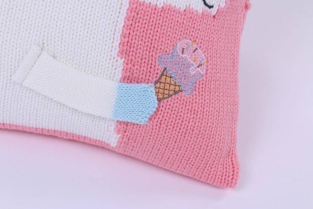 Housse de Coussin<br> Licorne Tricot - Une Licorne
