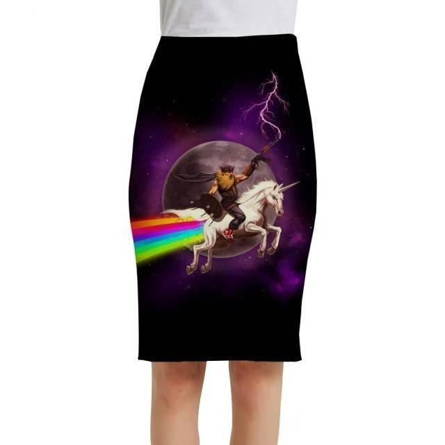Jupe Crayon Licorne Pour Femme - Licorne