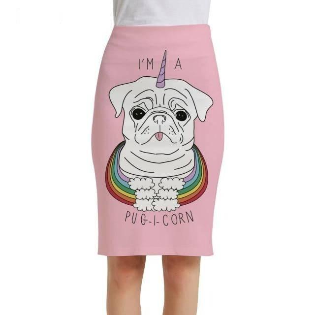 Jupe Crayon Licorne Pour Femme - Licorne