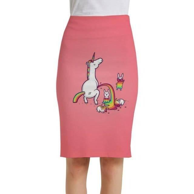 Jupe Droite Licorne Pour Femme - Licorne